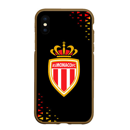 Чехол iPhone XS Max матовый Monaco абстракция / 3D-Коричневый – фото 1