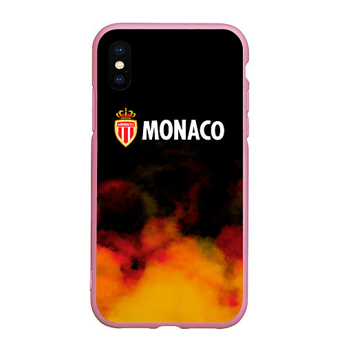 Чехол iPhone XS Max матовый Monaco монако туман / 3D-Розовый – фото 1