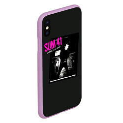 Чехол iPhone XS Max матовый Underclass Hero - Sum 41, цвет: 3D-сиреневый — фото 2