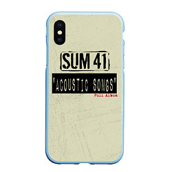 Чехол iPhone XS Max матовый Sum 41 - The Acoustics Full Album