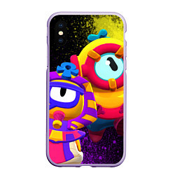 Чехол iPhone XS Max матовый Otis Pharaotis, цвет: 3D-светло-сиреневый