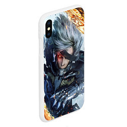 Чехол iPhone XS Max матовый Metal Gear Rising: Revengeance, цвет: 3D-белый — фото 2