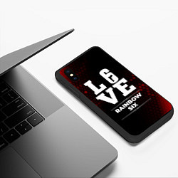 Чехол iPhone XS Max матовый Rainbow Six Love Классика, цвет: 3D-черный — фото 2