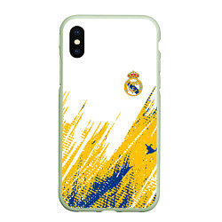 Чехол iPhone XS Max матовый Real madrid краска