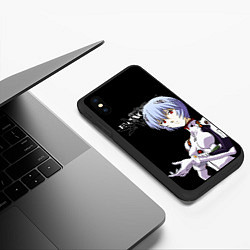 Чехол iPhone XS Max матовый АЯНАМИ РЕЙ ЕВА-00 ЕВАНГЕЛИОН, цвет: 3D-черный — фото 2