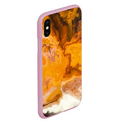 Чехол iPhone XS Max матовый Смерч Красок, цвет: 3D-розовый — фото 2