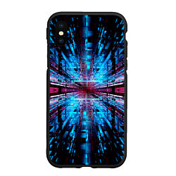 Чехол iPhone XS Max матовый THE INFINITY TUNNEL, цвет: 3D-черный