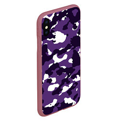 Чехол iPhone XS Max матовый Amethyst Purple Аметист, цвет: 3D-малиновый — фото 2