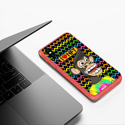 Чехол iPhone XS Max матовый Ape coin i love NFT, цвет: 3D-красный — фото 2