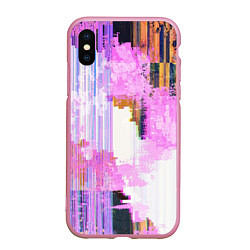 Чехол iPhone XS Max матовый Glitch art Fashion trend