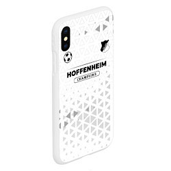 Чехол iPhone XS Max матовый Hoffenheim Champions Униформа, цвет: 3D-белый — фото 2