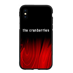 Чехол iPhone XS Max матовый The Cranberries Red Plasma, цвет: 3D-черный