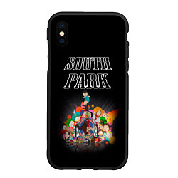 Чехол iPhone XS Max матовый South Park - Black