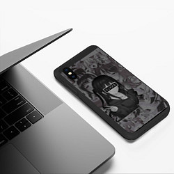Чехол iPhone XS Max матовый Hiкка, цвет: 3D-черный — фото 2