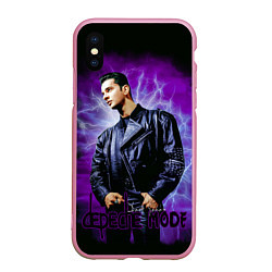 Чехол iPhone XS Max матовый Depeche Mode - Dave Gahan, цвет: 3D-розовый