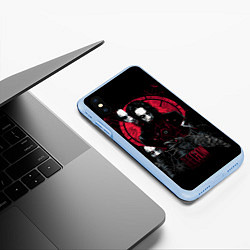 Чехол iPhone XS Max матовый Брэндон Ли - фильм Ворон, цвет: 3D-голубой — фото 2
