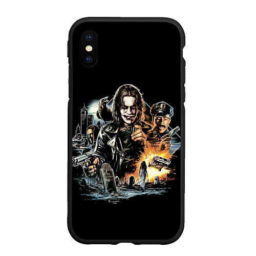 Чехол iPhone XS Max матовый Фильм Ворон, Постер The Crow / 3D-Черный – фото 1