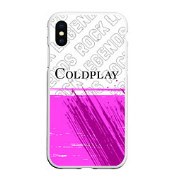 Чехол iPhone XS Max матовый Coldplay Rock Legends