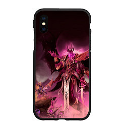 Чехол iPhone XS Max матовый Демон-Примарх Фулгрим, цвет: 3D-черный