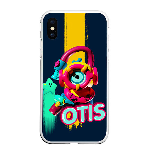 Чехол iPhone XS Max матовый Brawl Otis / 3D-Белый – фото 1