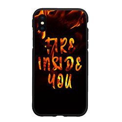 Чехол iPhone XS Max матовый Огонь внутри тебя