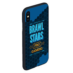 Чехол iPhone XS Max матовый Игра Brawl Stars: PRO Gaming, цвет: 3D-черный — фото 2