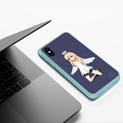 Чехол iPhone XS Max матовый Ангелочек Кримвель - Межвидовые рецензенты, цвет: 3D-мятный — фото 2