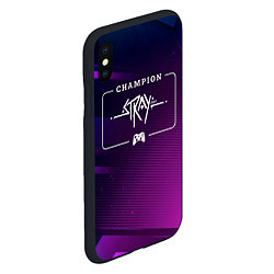Чехол iPhone XS Max матовый Stray Gaming Champion: рамка с лого и джойстиком н, цвет: 3D-черный — фото 2