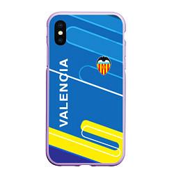 Чехол iPhone XS Max матовый Valencia Абстракция, цвет: 3D-сиреневый