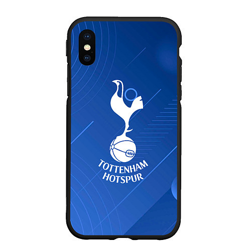 Чехол iPhone XS Max матовый Tottenham hotspur SPORT / 3D-Черный – фото 1