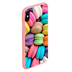 Чехол iPhone XS Max матовый Цветные Макаруны, цвет: 3D-баблгам — фото 2