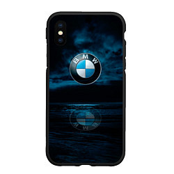 Чехол iPhone XS Max матовый BMW marine theme, цвет: 3D-черный