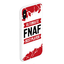 Чехол iPhone XS Max матовый FNAF: Best Player Ultimate, цвет: 3D-белый — фото 2