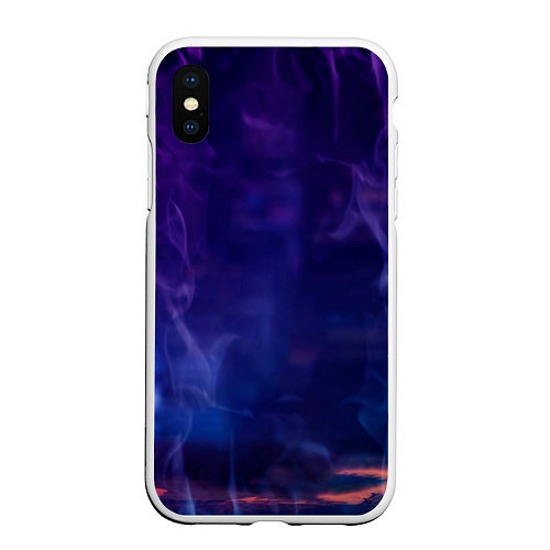 Чехол iPhone XS Max матовый Stray пламя / 3D-Белый – фото 1