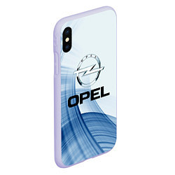 Чехол iPhone XS Max матовый Opel - logo, цвет: 3D-светло-сиреневый — фото 2