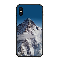 Чехол iPhone XS Max матовый Каракорум, К2, Чогори, 8614 м - вторая по высоте