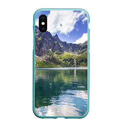 Чехол iPhone XS Max матовый Прозрачное горное озеро