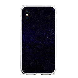 Чехол iPhone XS Max матовый Молчаливые космические дали, цвет: 3D-белый