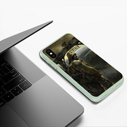 Чехол iPhone XS Max матовый STALKER Тень Чернобыля Постер, цвет: 3D-салатовый — фото 2