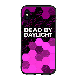 Чехол iPhone XS Max матовый Dead by Daylight pro gaming: символ сверху