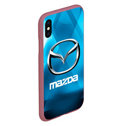 Чехол iPhone XS Max матовый Mazda - sport - абстракция, цвет: 3D-малиновый — фото 2
