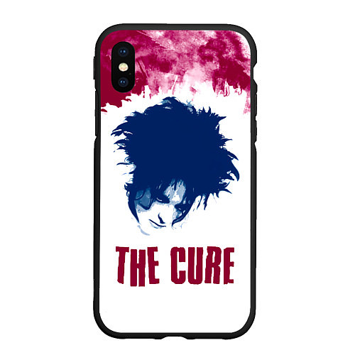 Чехол iPhone XS Max матовый Роберт Смит The Cure / 3D-Черный – фото 1