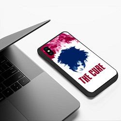 Чехол iPhone XS Max матовый Роберт Смит The Cure, цвет: 3D-черный — фото 2