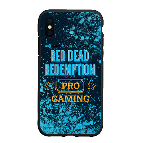 Чехол iPhone XS Max матовый Игра Red Dead Redemption: pro gaming / 3D-Черный – фото 1