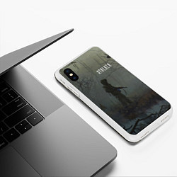 Чехол iPhone XS Max матовый STALKER Одиночка На Болоте, цвет: 3D-белый — фото 2