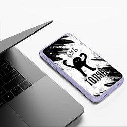 Чехол iPhone XS Max матовый Кот ъуъ Толян, цвет: 3D-светло-сиреневый — фото 2