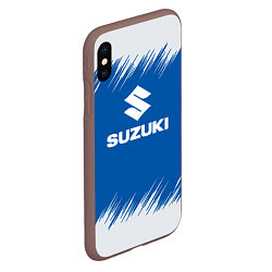 Чехол iPhone XS Max матовый Suzuki - sport, цвет: 3D-коричневый — фото 2