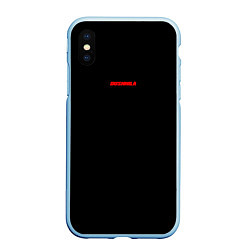 Чехол iPhone XS Max матовый DUSHNILA, цвет: 3D-голубой