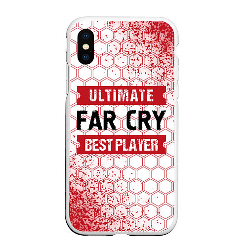 Чехол iPhone XS Max матовый Far Cry: Best Player Ultimate / 3D-Белый – фото 1
