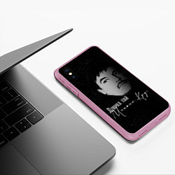 Чехол iPhone XS Max матовый Девочка пай Круг, цвет: 3D-розовый — фото 2